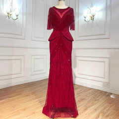 Tassel Beading Mermaid Evening Dresses