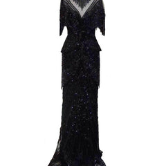 Tassel Beading Mermaid Evening Dresses