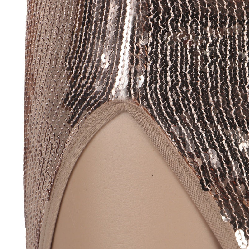 Tassel Split Sparkly Sequins Midi Bodycon Dresses