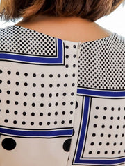 Polka Dot Ruffles V Neck Zipper Mermaid Bodycon Party Dress