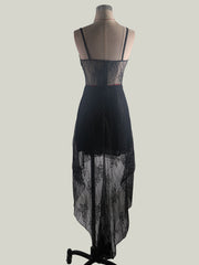 V-Neck Sleeveless Polyester Long Beach Dress