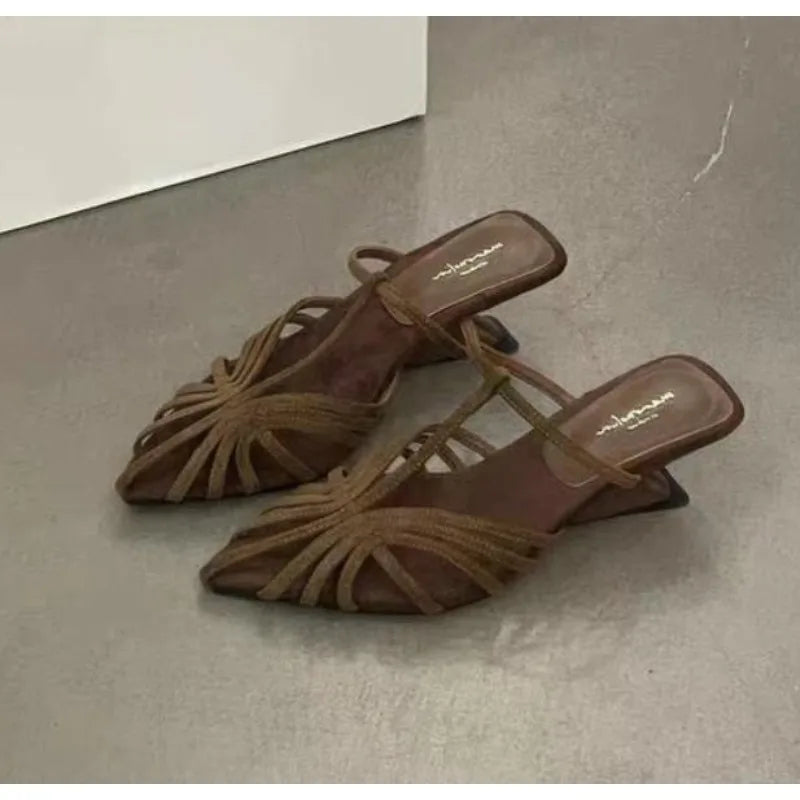 Roman Sandals Low Heel