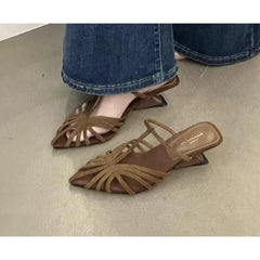 Roman Sandals Low Heel