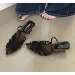 Roman Sandals Low Heel