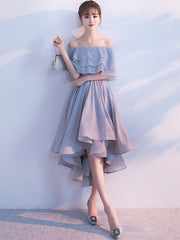 Off The Shoulder Half Sleeve Ruffles Homecoming Cocktail Dresses