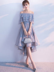 Off The Shoulder Half Sleeve Ruffles Homecoming Cocktail Dresses