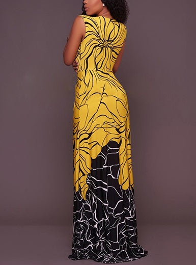 Sleeveless Floral Maxi Dress