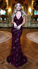 Sleeveless Straps Glitter Sequins Backless Long Maxi Dress