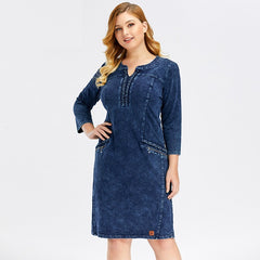 Casual O-Neck Zippers Slim Fit Shoulder Pads Street Wear Dress
