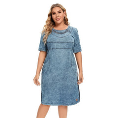Slim Fit Dress Casual Woven Denim Short