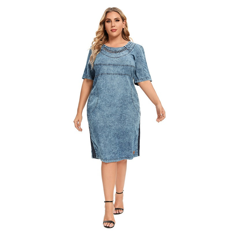 Slim Fit Dress Casual Woven Denim Short