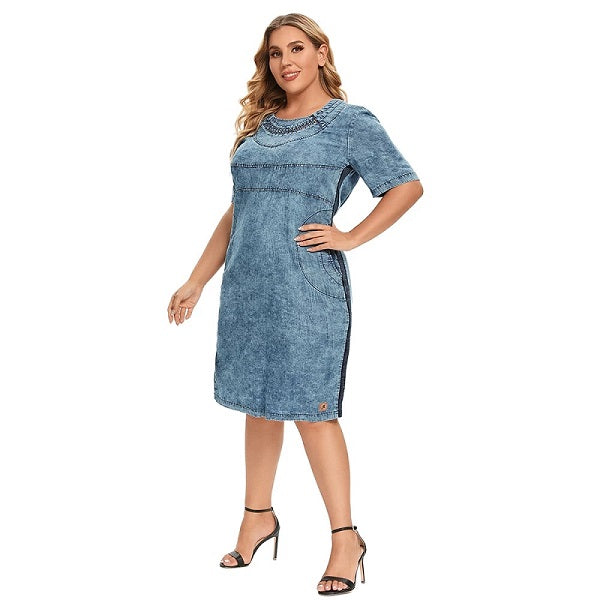 Slim Fit Dress Casual Woven Denim Short