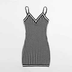 Spaghetti Strap V-Neck Slim Fit Pencil Short Pencil Dresses