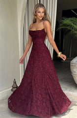 Spaghetti Strap Backless Off-shoulder Sleeveless Lace-up Evening Club Party Dress