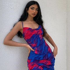 Spaghetti Strap Backless Party Night Club Dress
