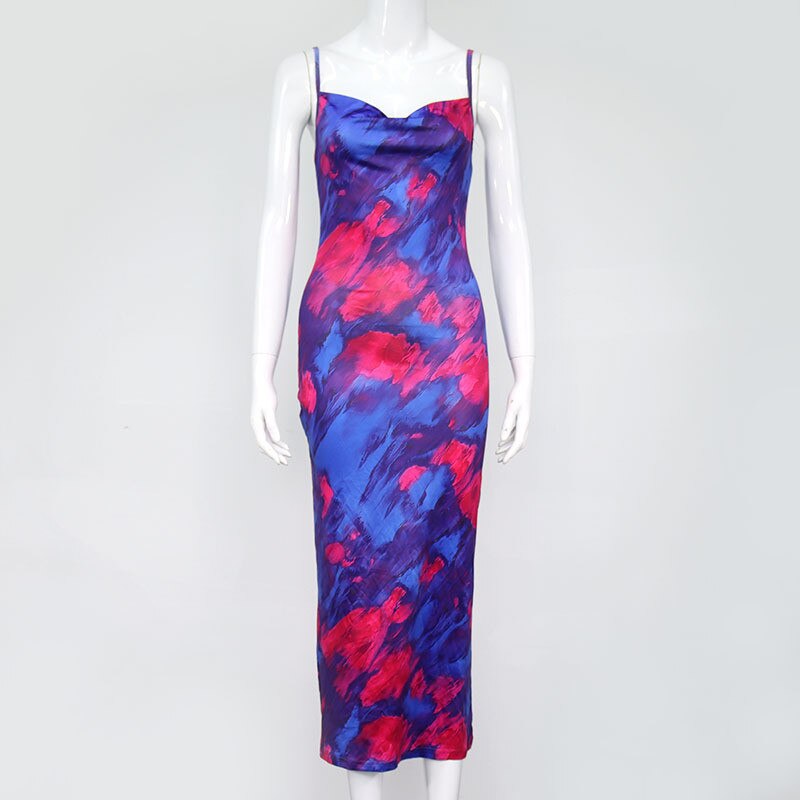 Spaghetti Strap Backless Party Night Club Dress