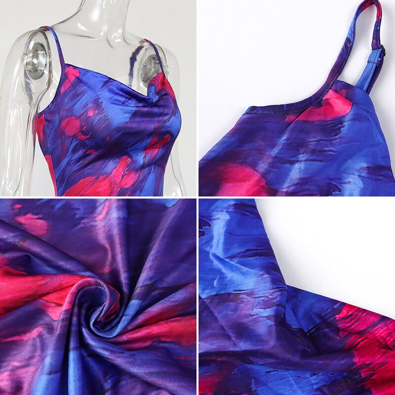Spaghetti Strap Backless Party Night Club Dress