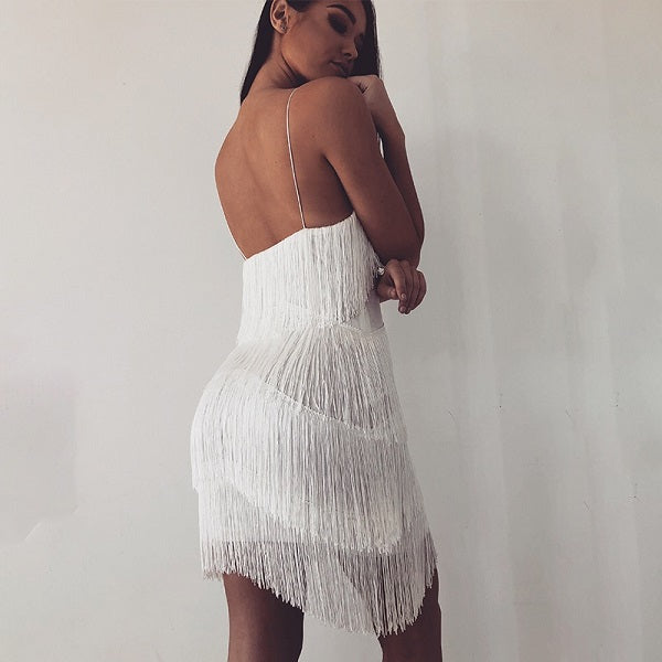 Spaghetti Strap Dresses Sleeveless Solid Elegant Club Party