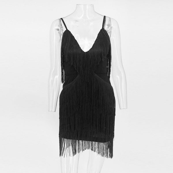 Spaghetti Strap Dresses Sleeveless Solid Elegant Club Party