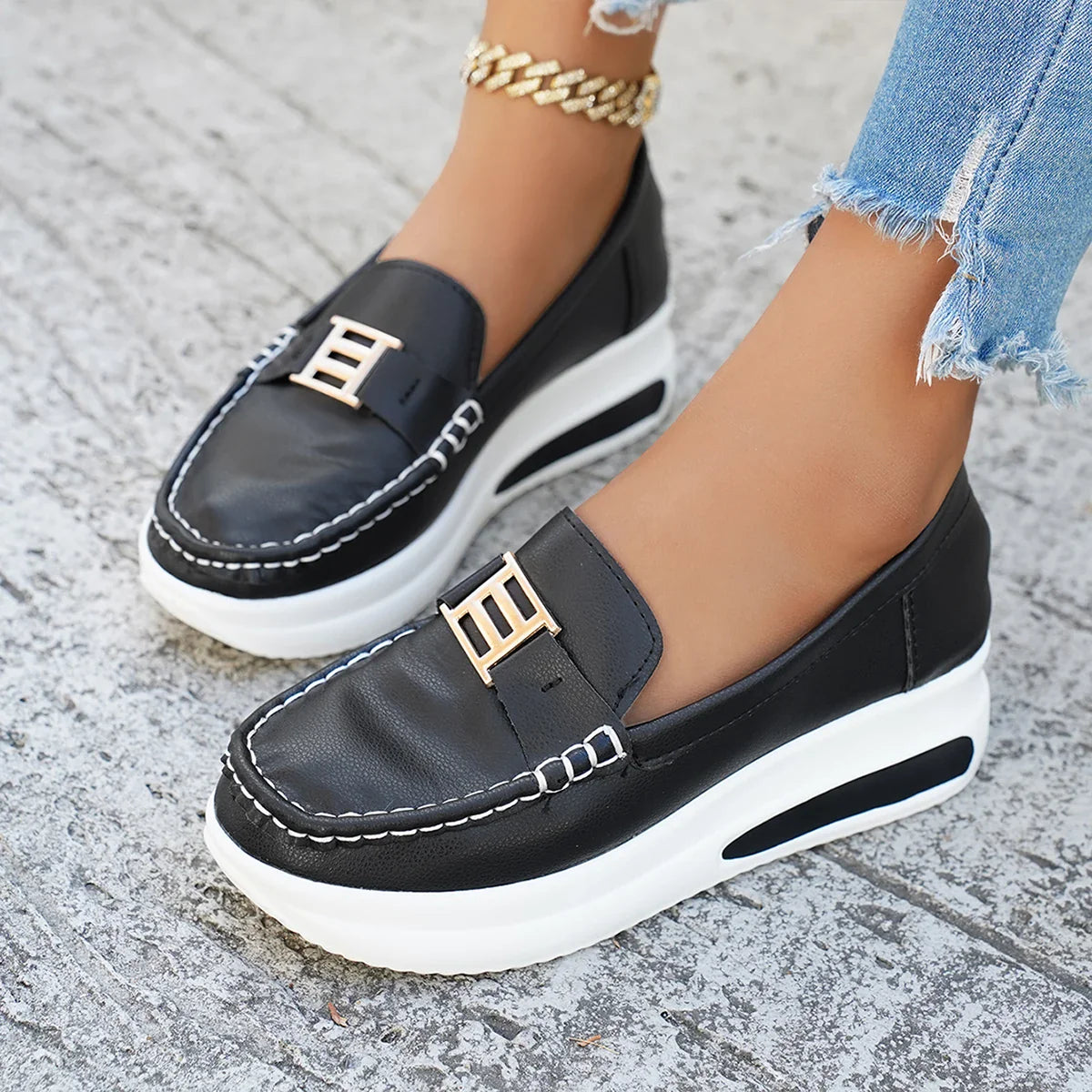 Spring Platform Comfortable Sneakers Thick Bottem Casual Shoes