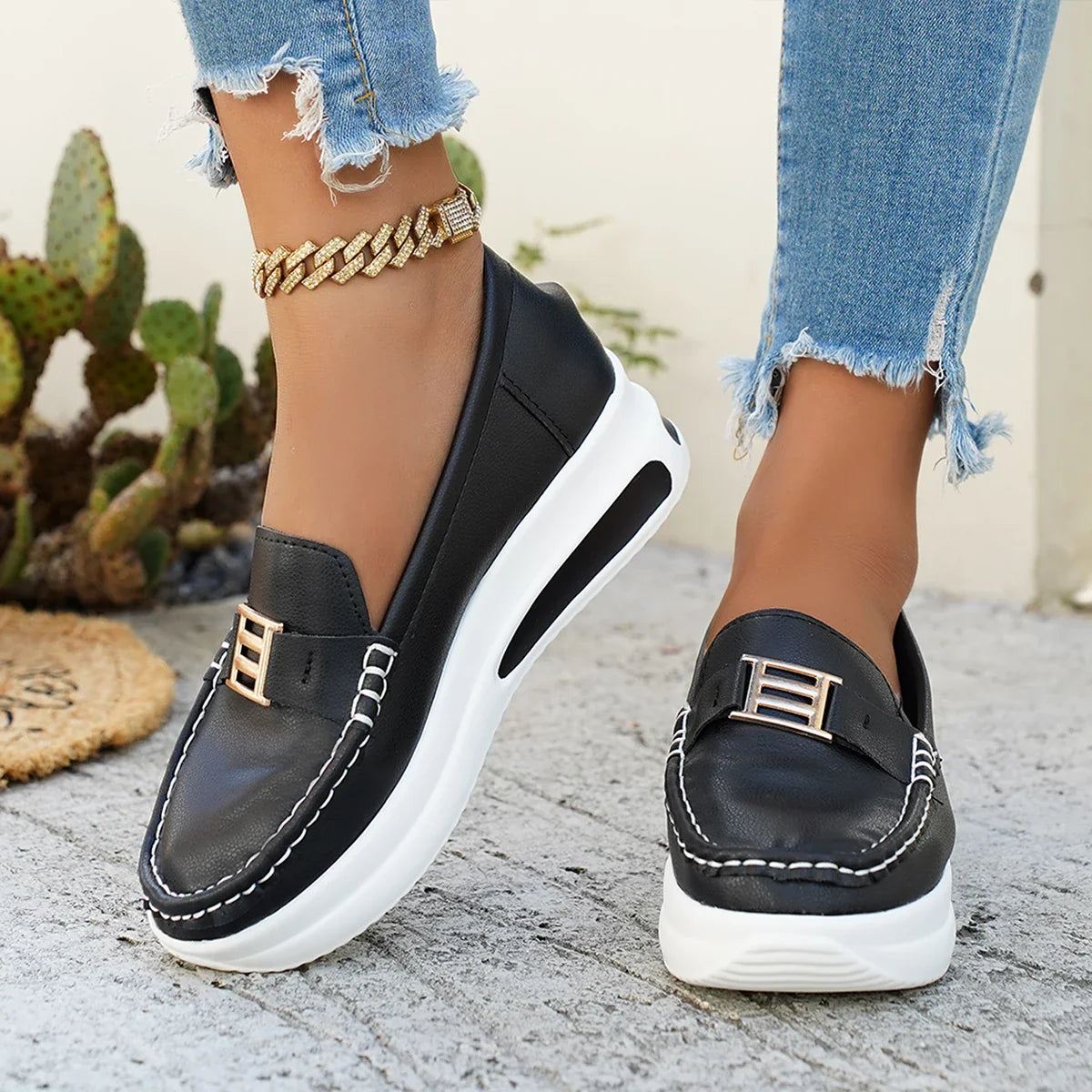 Spring Platform Comfortable Sneakers Thick Bottem Casual Shoes