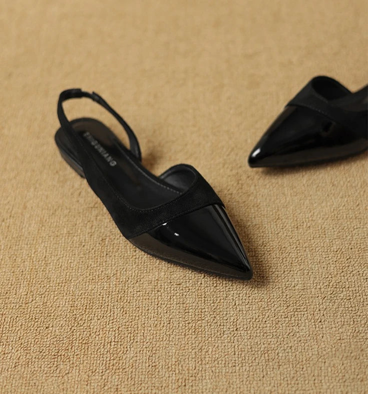 Spring Sandal Pointed Toe Shallow Slip on Dress Mules Shoes