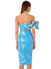Strapless Sleeveless Semi Formal Party Dress