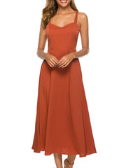 Straps Neck Backless Beach Dress
