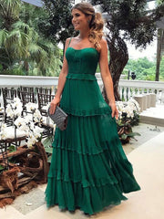 Straps Neck Sleeveless Polyester Floor Length Maxi Dresses