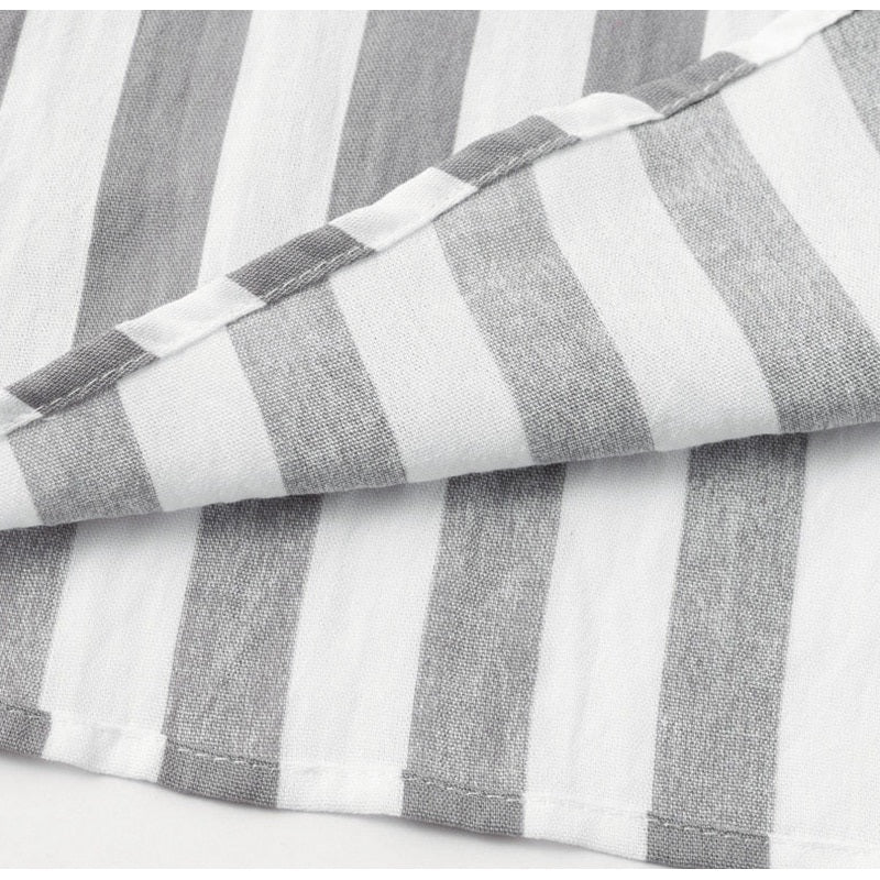 Stripe Rruffles Bow Tie Casual Beach Dress