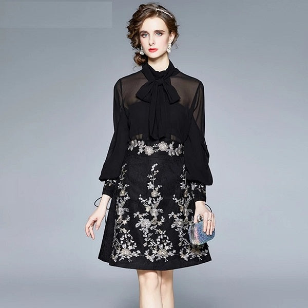 Suit Set High Quality Cocktail Party Dress