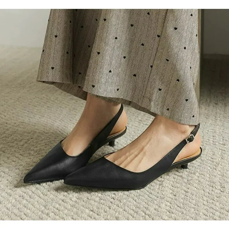 Breathable Pointed Toe Stiletto Heel