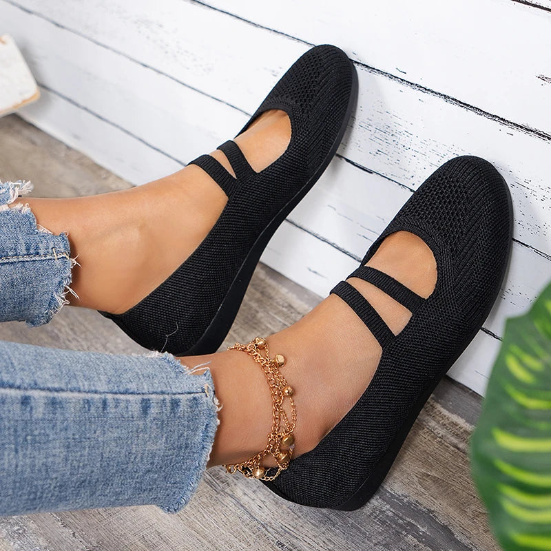 Mesh Breathable Ballet Flat Shoes