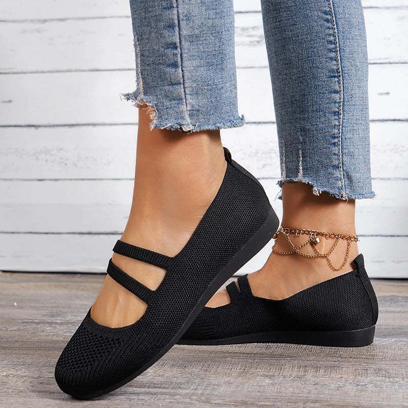 Mesh Breathable Ballet Flat Shoes