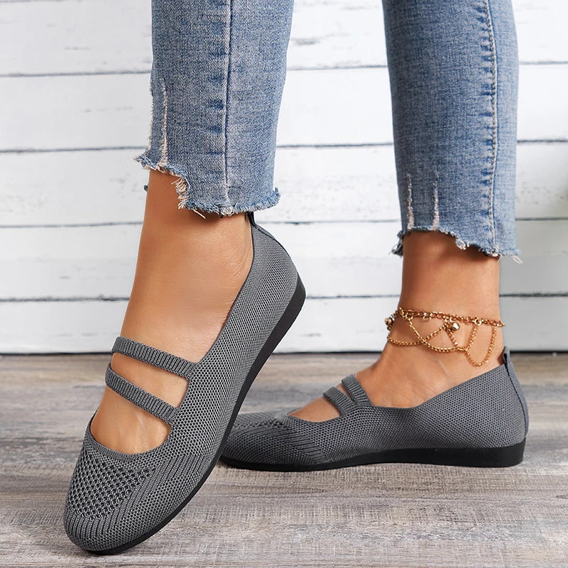 Mesh Breathable Ballet Flat Shoes