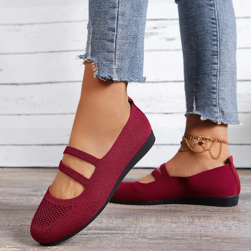 Mesh Breathable Ballet Flat Shoes