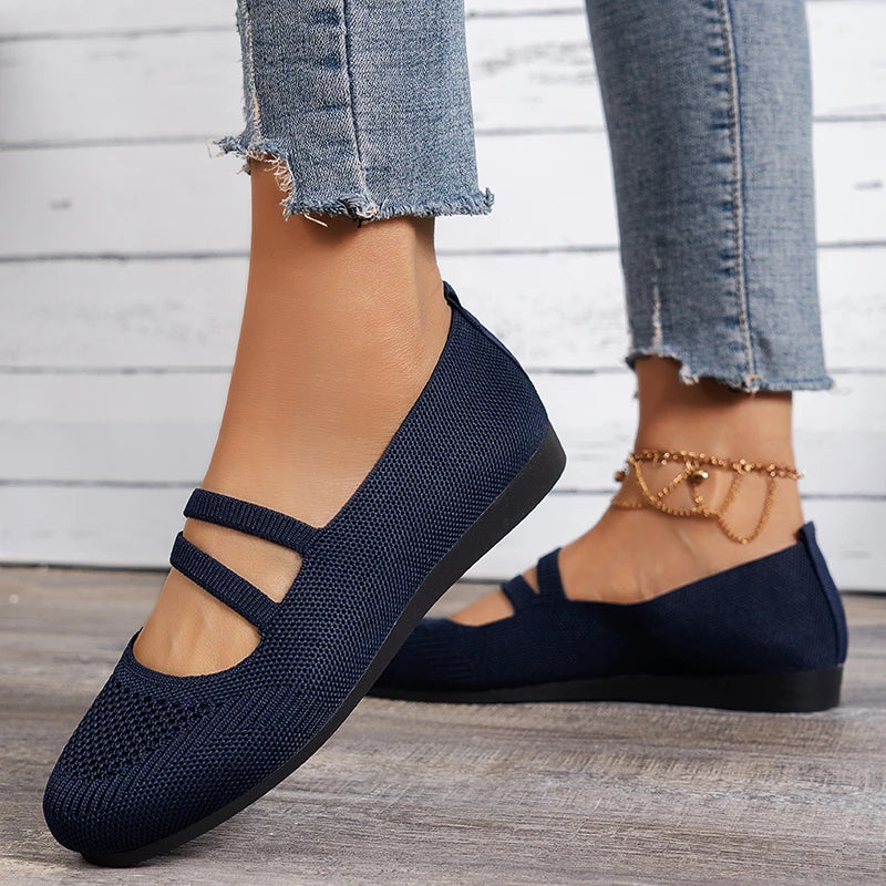 Mesh Breathable Ballet Flat Shoes