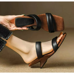Outward Wear Temperament Open Toe with Skirt High Heel