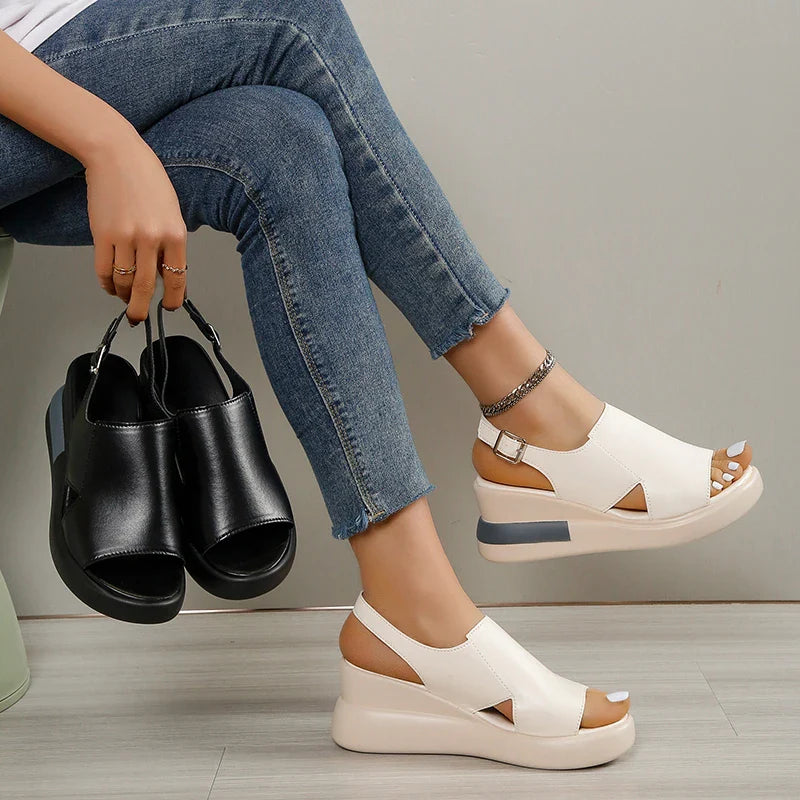 Wedge Platform Sandals Retro Romen Beach Shoes