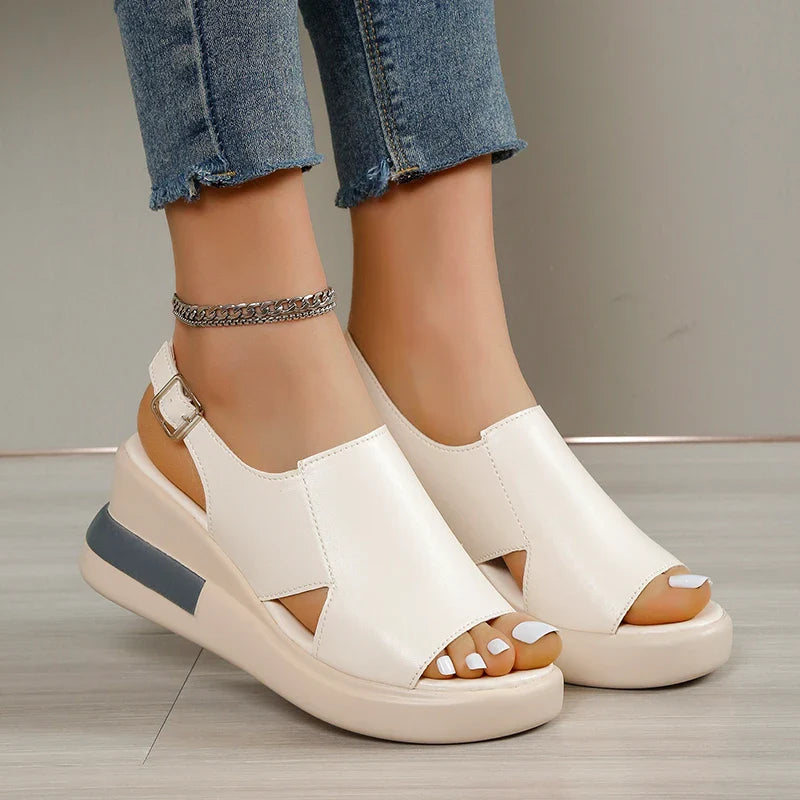 Wedge Platform Sandals Retro Romen Beach Shoes
