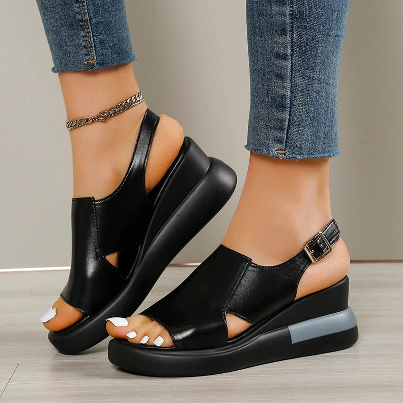 Wedge Platform Sandals Retro Romen Beach Shoes