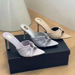 Slippers Open Toe Thin High Heel