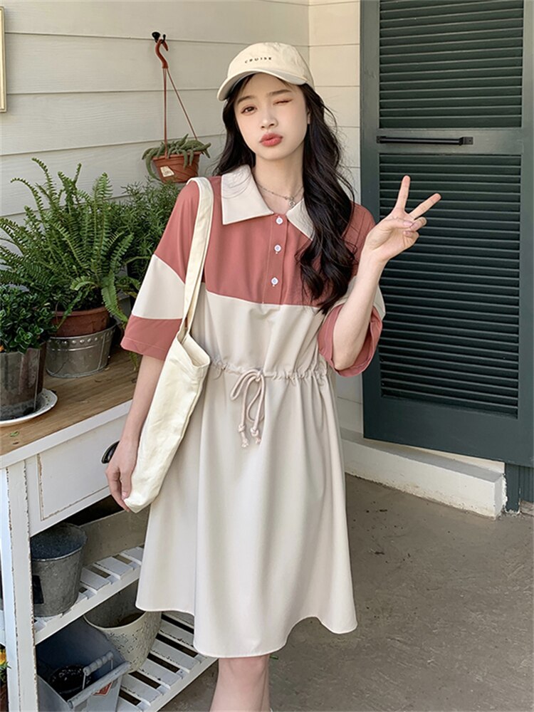 Vintage Party Beach Chiffon Print Robe Casual Dress