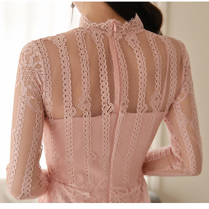 Sweet Solid Flare Sleeve Party slim vestidos Bodycon dress