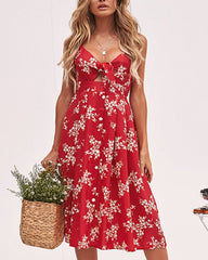 Sweetheart Cut Out and Tie Sundress
