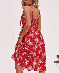 Sweetheart Cut Out and Tie Sundress