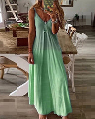 Tank Style V-Neck Maxi Dress