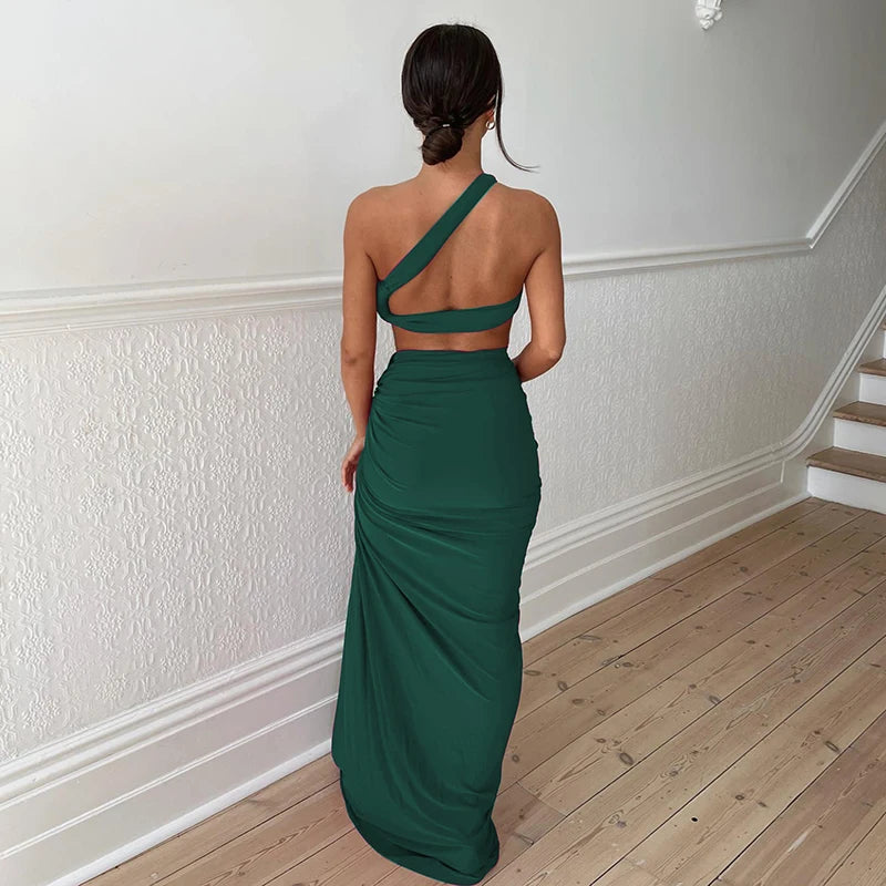 Tank Tops Long Skirts Party Club Vacation Two Piece Matching Sets