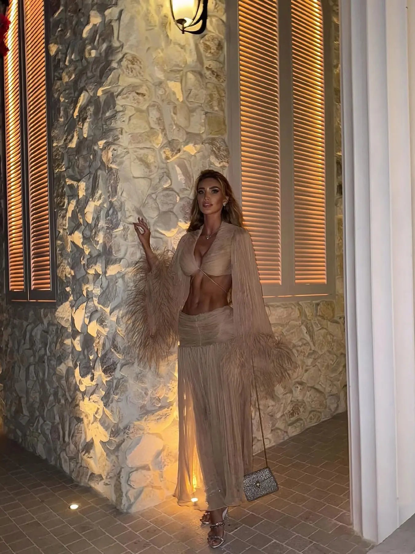 Trend Long Sleeves Tassels Skirt High Street Evening Party Dresses Set