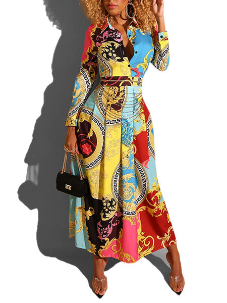 Tribal Print African Maxi Dresses